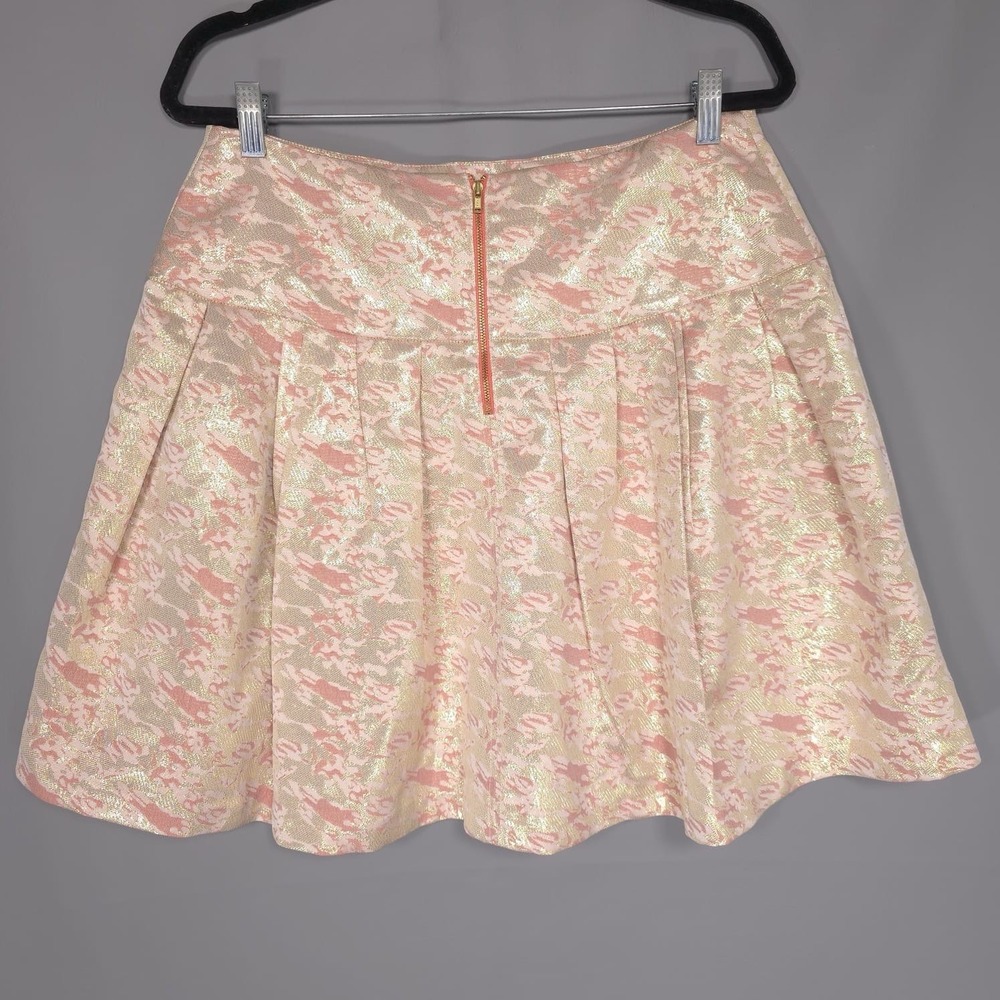 Anthropologie MOULINETTE SOEURS New Skirt Size 12 Metallic Sugarplum Brocade‎ - Picture 10 of 14